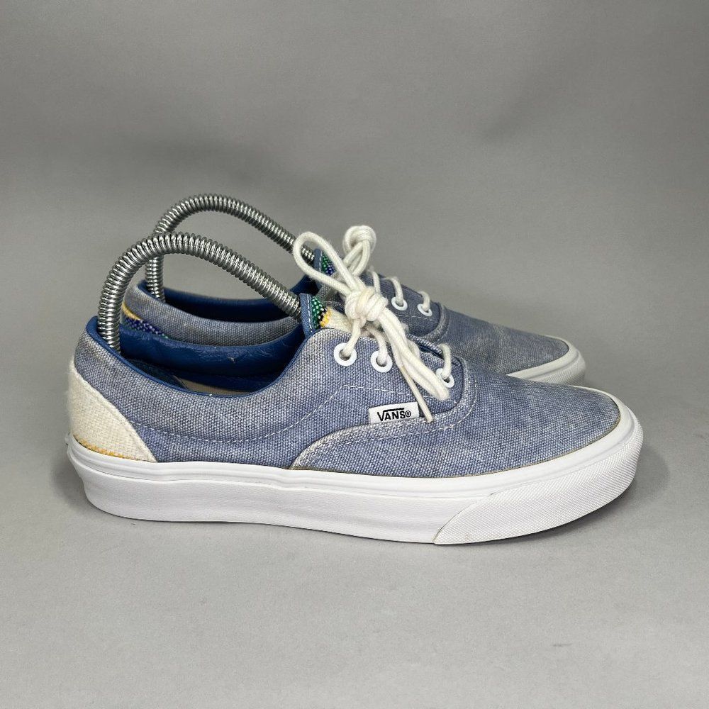 Vans Shoes Women’s Size 7.5 Salt Washed Blue Low‎ Retro Lace Up Skate Sneakers